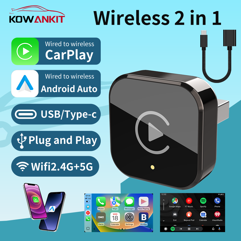 Wifi Smart Plug - Adaptador carplay sem fio android auto