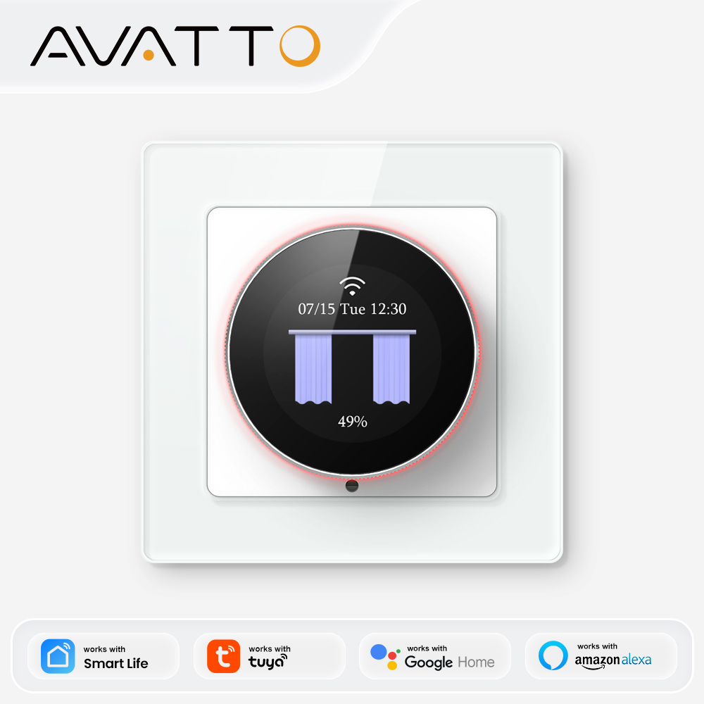 Smart Light Switch Wifi - Interruptor de Cortina Inteligente AVATTO WiFi,
