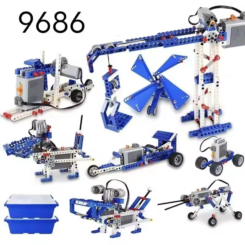 Stem Robotics Kit - Conjunto Educacional STEM 9686, Blocos de