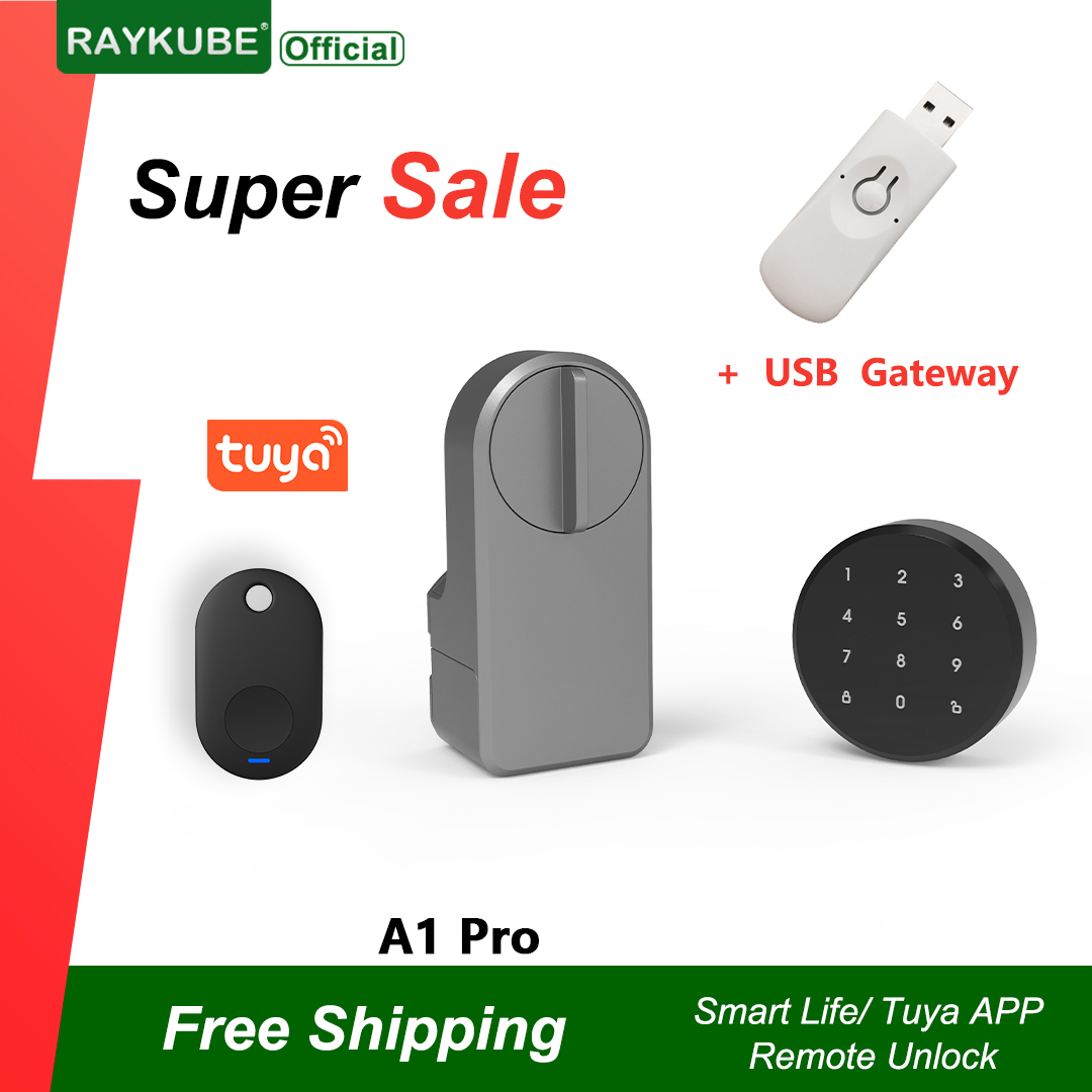 Smart Door Lock Wifi - Raykube a1 pro tuya bel conjunto