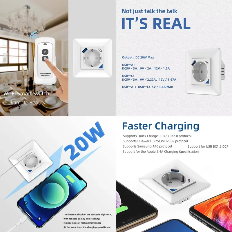 Wifi Smart Plug - Tomada Inteligente Wi-Fi de Embutir Padrão