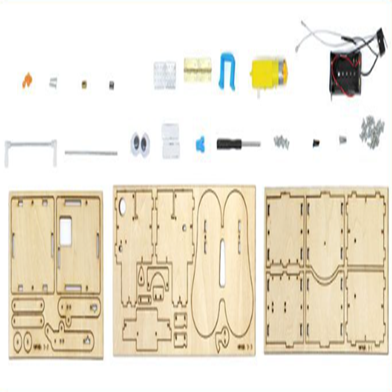 Robô de Madeira Montável DIY q - Stem Robotics Kit avaliação e preço