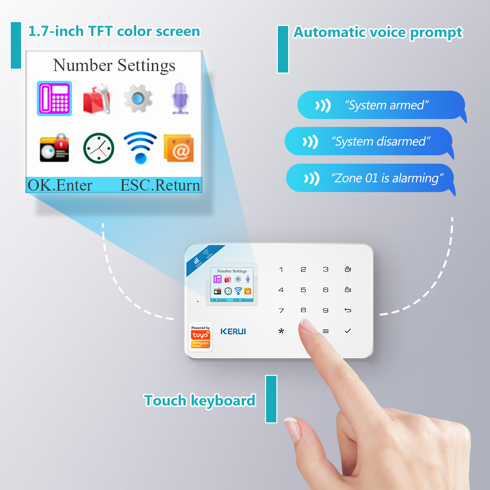 Kerui w181 sistema de alarme s - Smart Home Automation Kit avaliação e preço