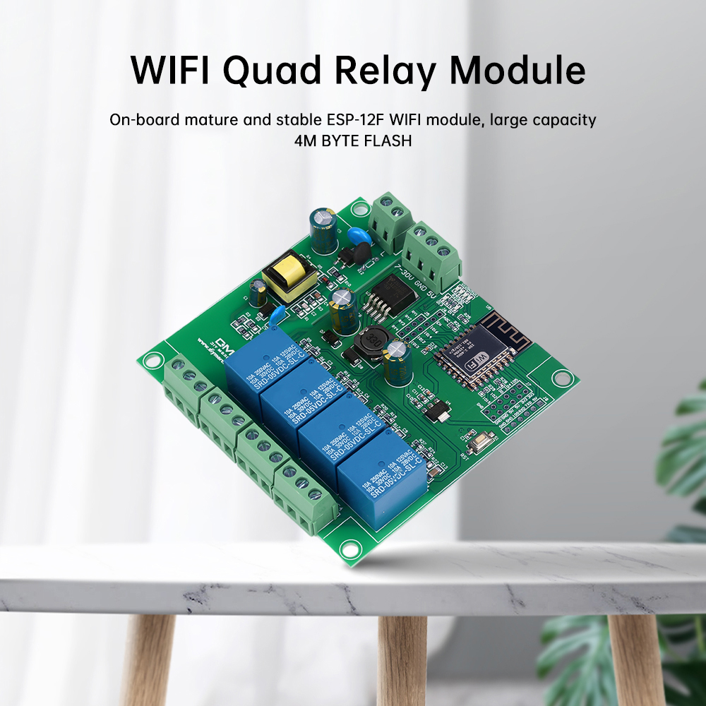 Módulo de relé wifi 4 canais e - Esp8266 Relay Module avaliação e preço