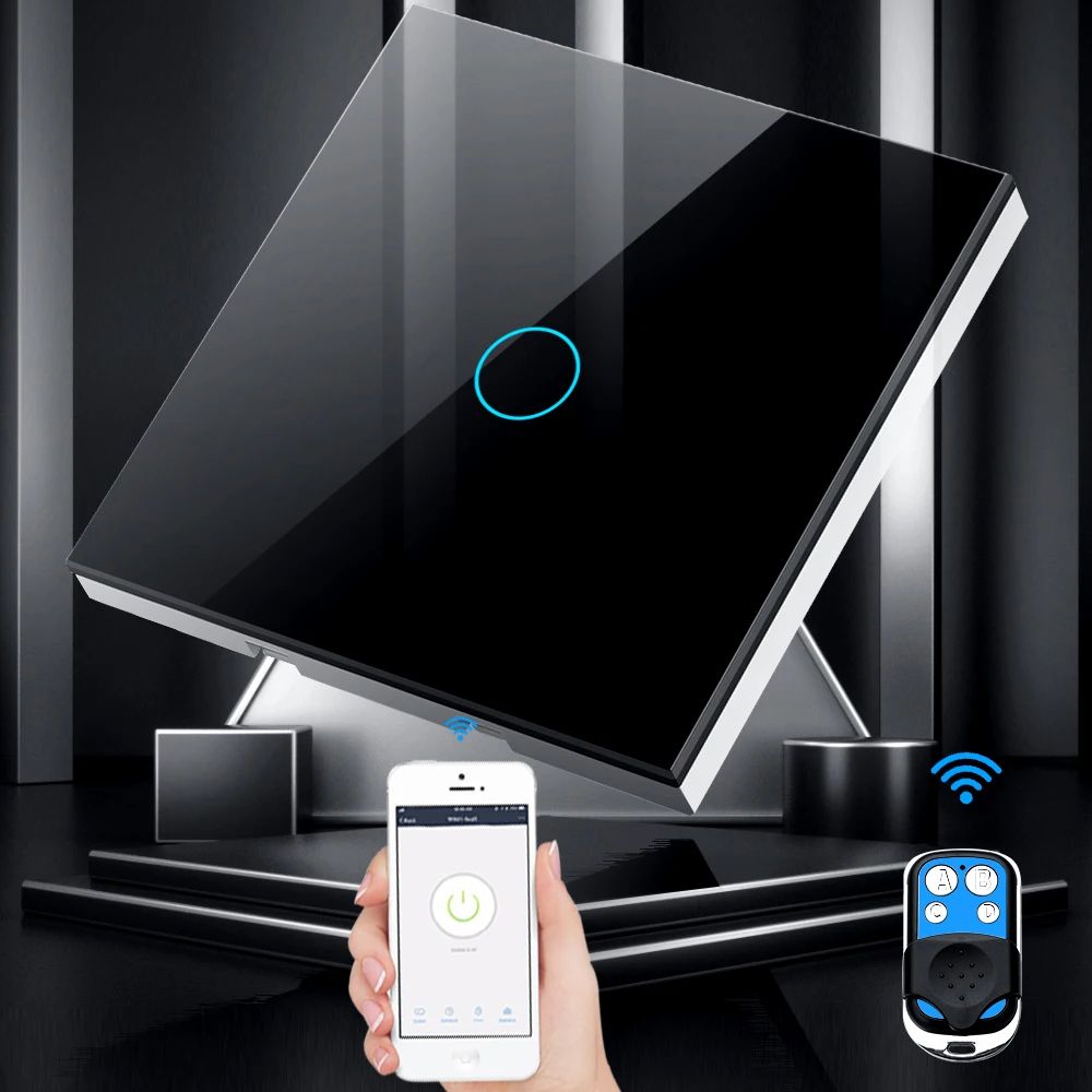 Tuya ue wifi + rf433 interrupt - Smart Light Switch Wifi avaliação e preço