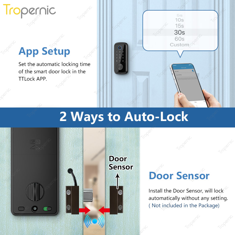 Tuya Zigbee Digital Door Lock, - Smart Door Lock Wifi avaliação e preço